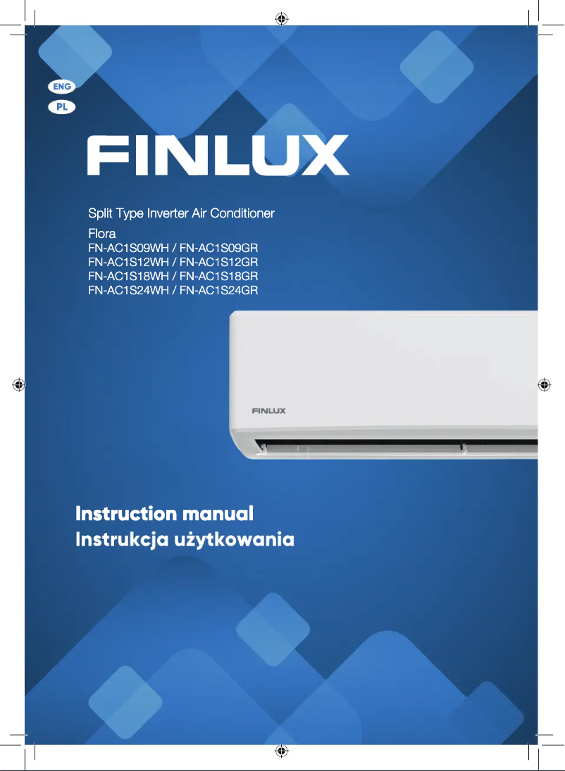 Page n°1 - Manuel utilisateur Finlux FN-AC1S24WH