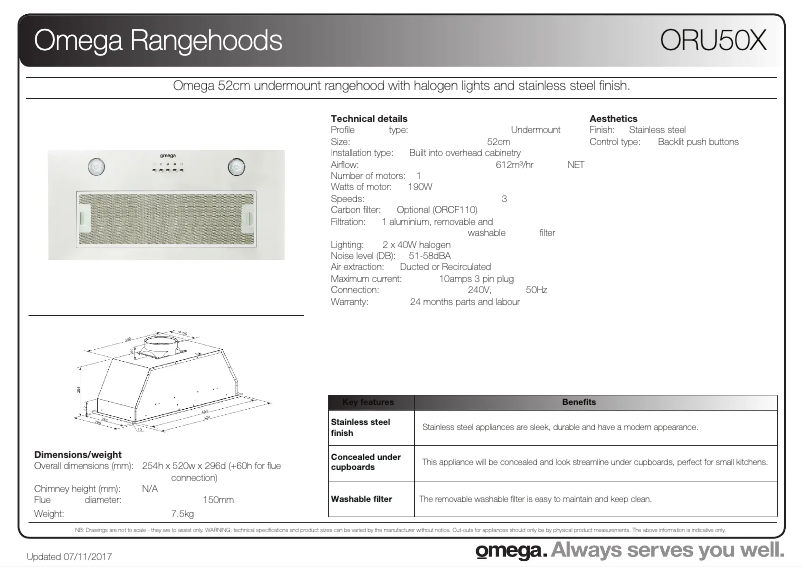 Image de la première page du manuel de l'appareil ORU50X