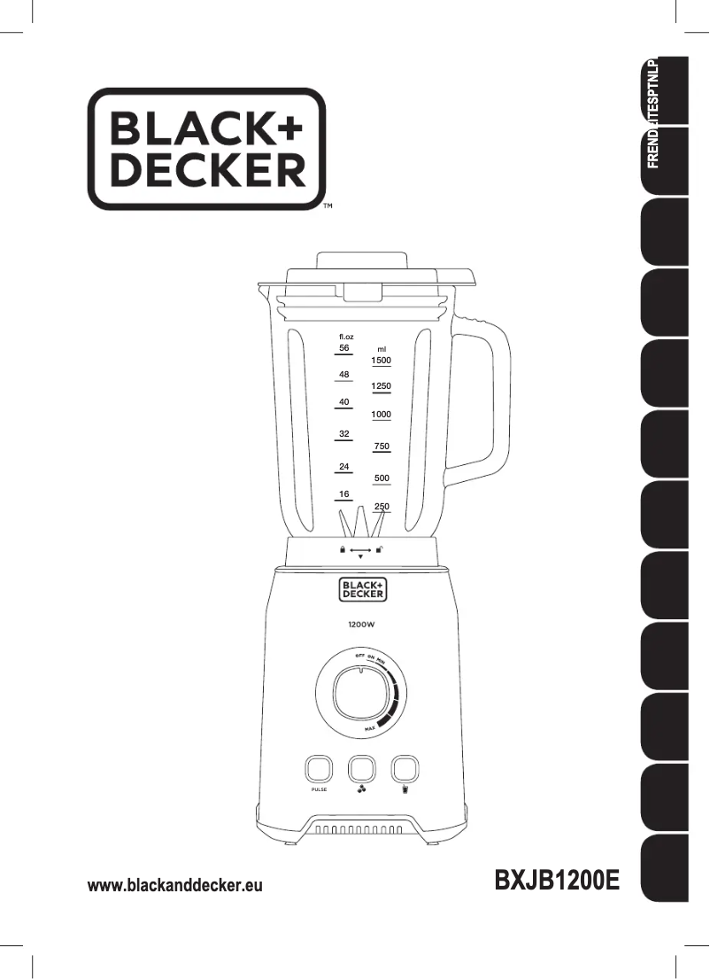 Page n°1 - Manuel utilisateur Black & Decker BXJB1200E