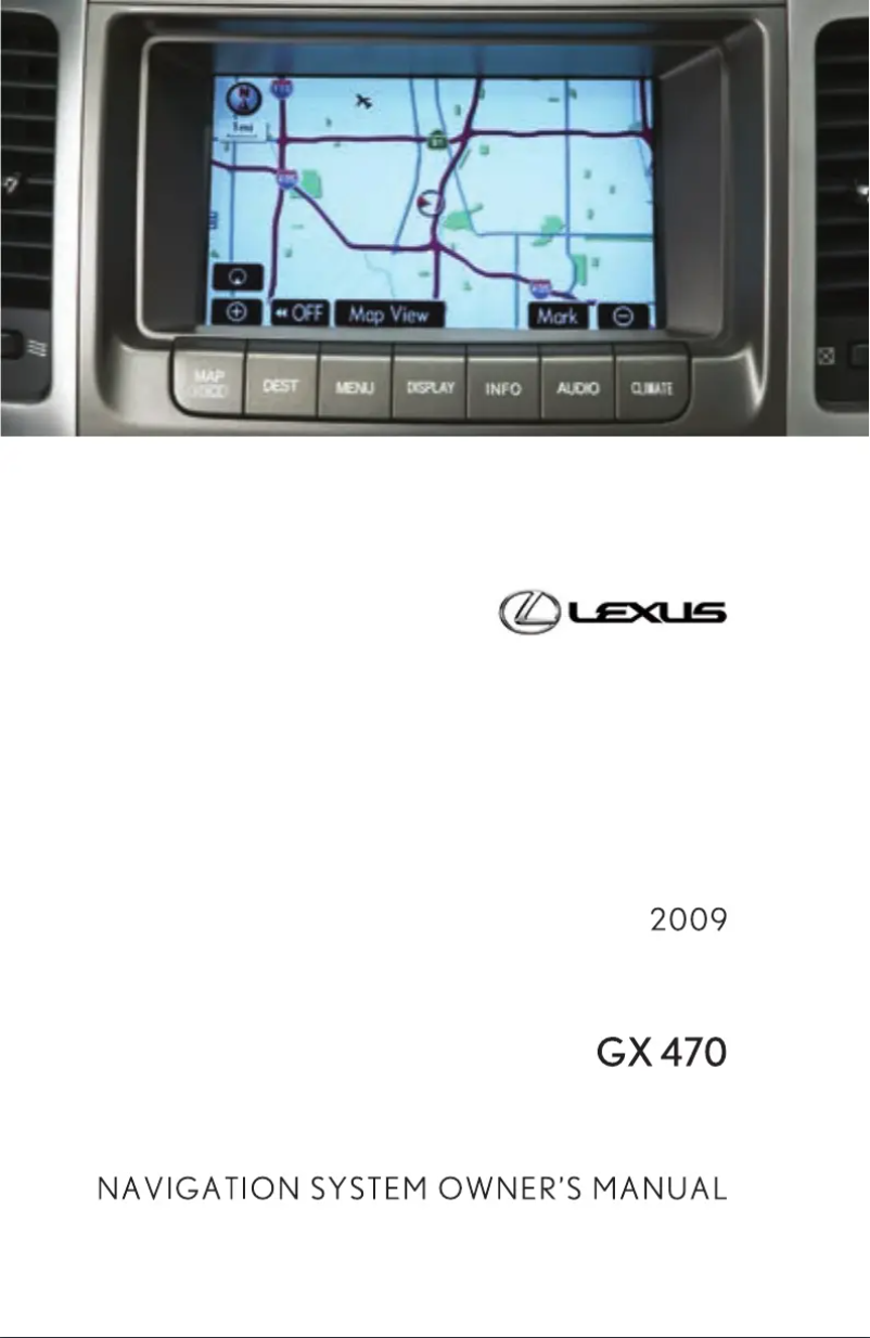 Página 1 del manual Manual de usuario Lexus GX 470 (2009)