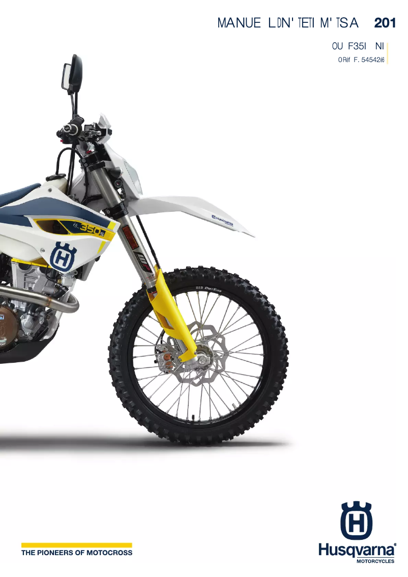 Page 1 de la notice Manuel utilisateur Husqvarna FE 350S (2015)