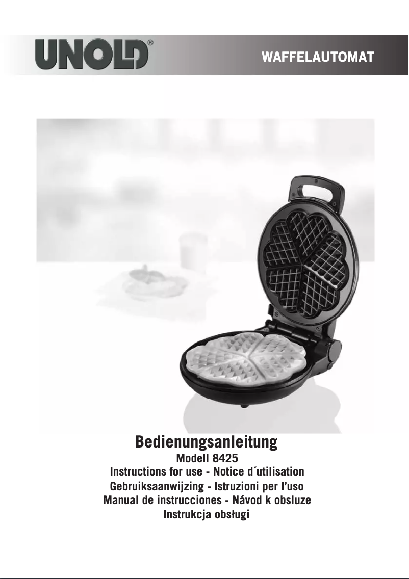 Page n°1 - Manuel utilisateur Unold 8425