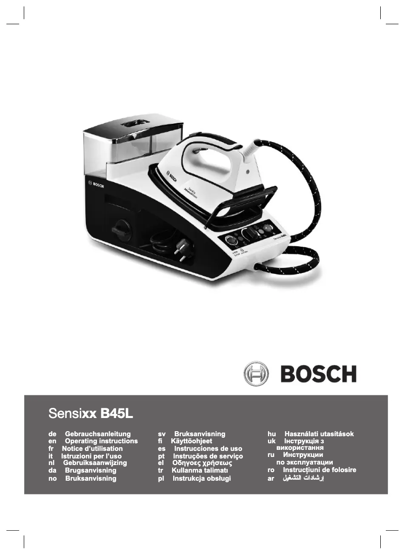 Page 1 de la notice Manuel utilisateur Bosch Sensixx B45L TDS4530