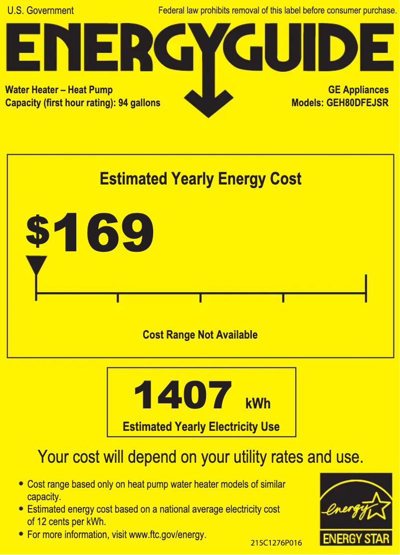 Image de la première page du manuel de l'appareil GeoSpring H80DFEJSR