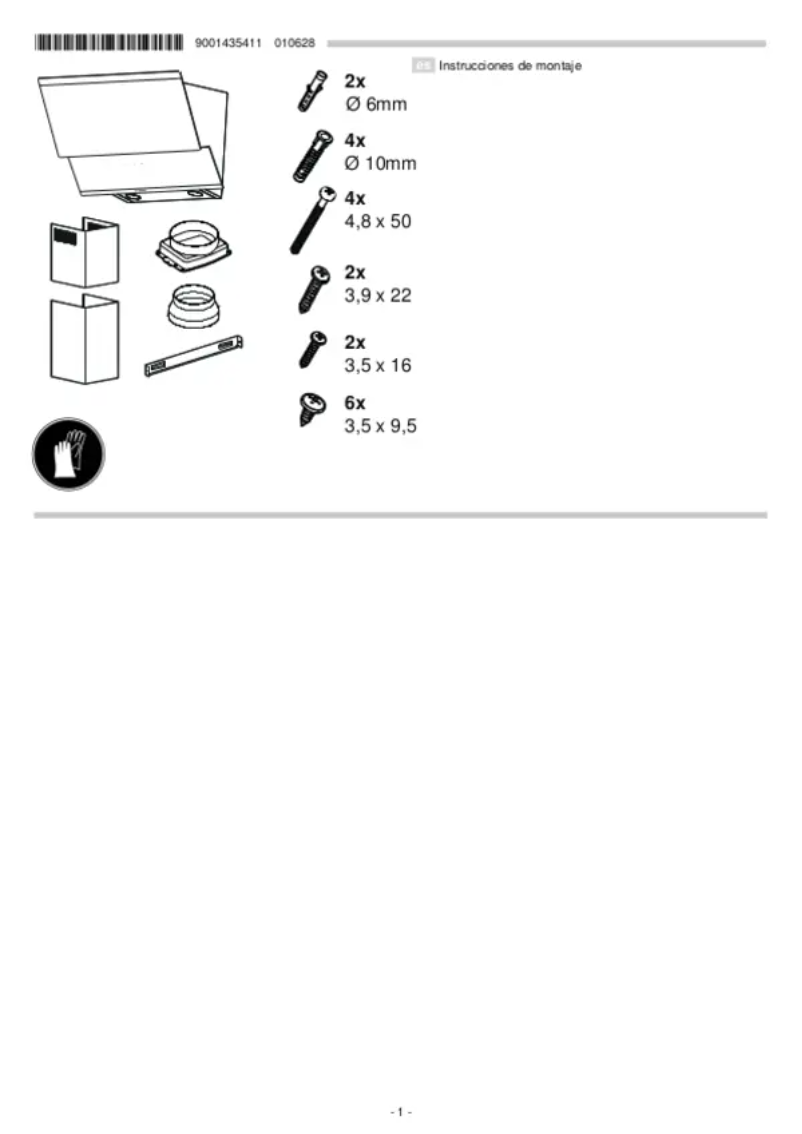 Imagen de la primera página del manual del dispositivo 3BC585GB