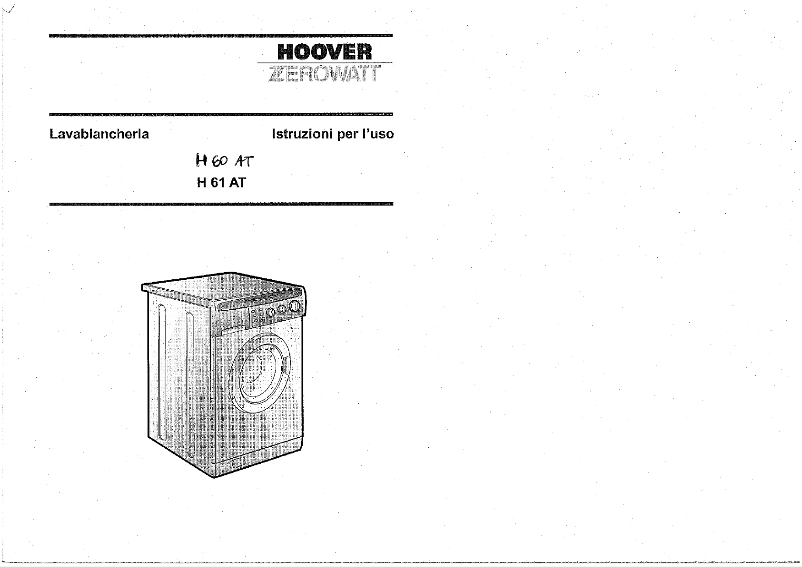 Image de la première page du manuel de l'appareil H 60 AT