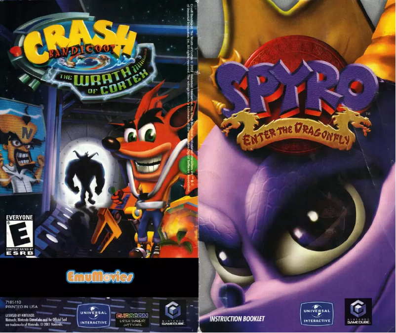 Page 1 de la notice Manuel utilisateur Nintendo Spyro - Enter the Dragonfly (GameCube)