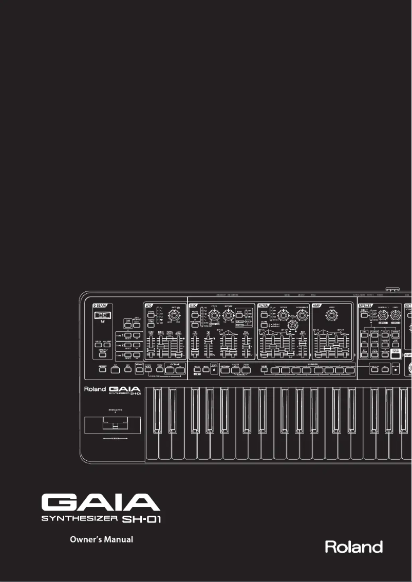 Page n°1 - Manuel utilisateur Roland GAIA SH-01