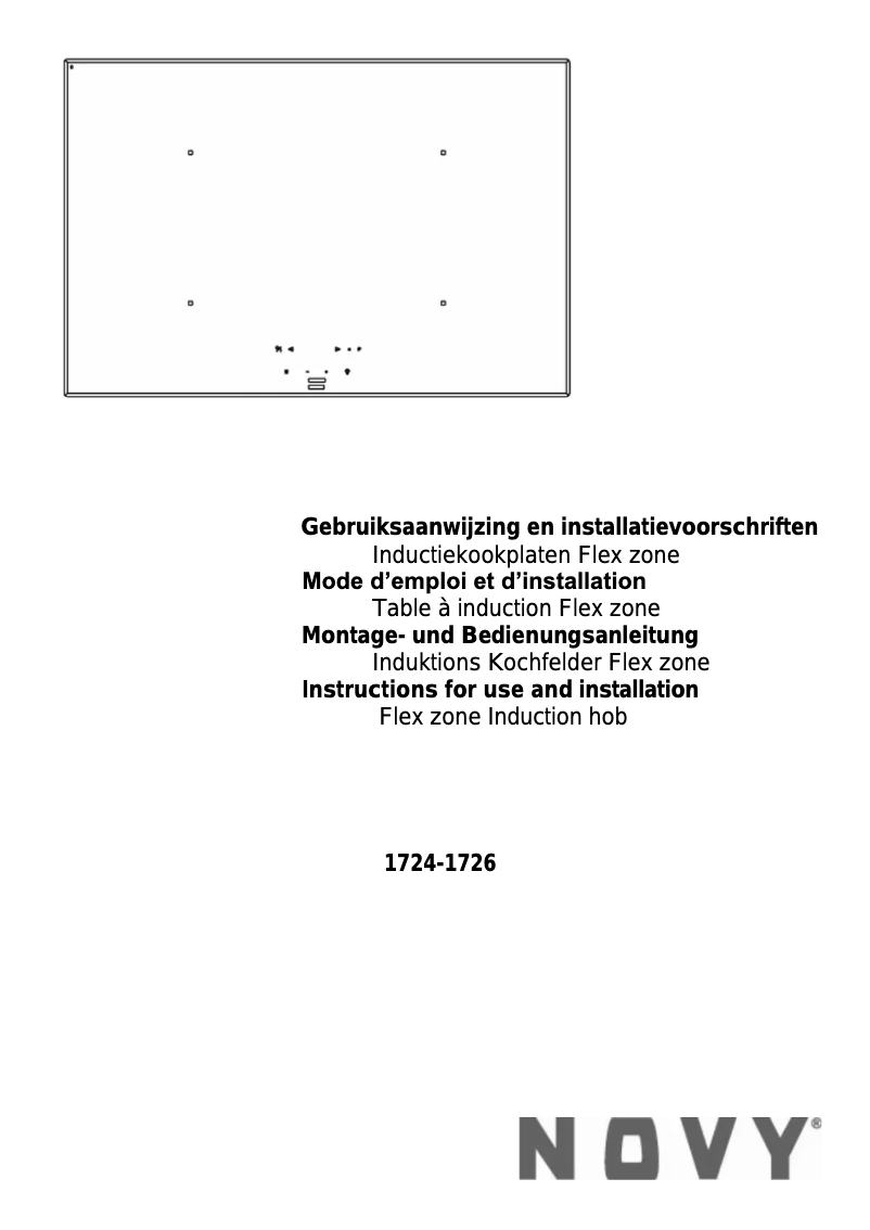 Page n°1 - Manuel utilisateur Novy Flex Zone 1724
