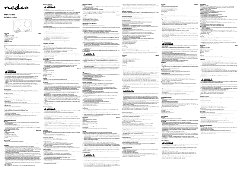 Page n°1 - Manuel utilisateur Nedis KAIP122CWT2