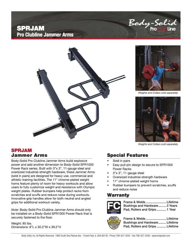 Imagen de la primera página del manual del dispositivo SPRJAM