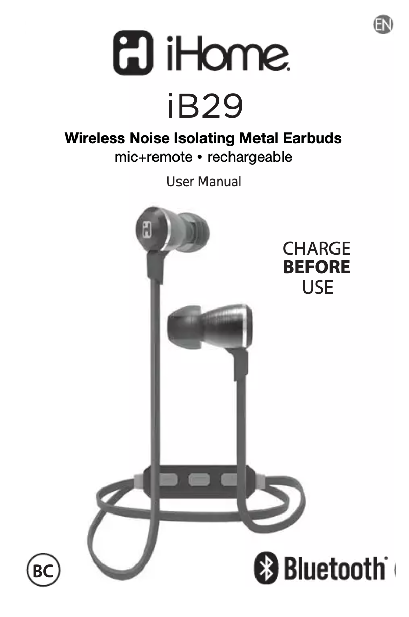 Page 1 de la notice Manuel utilisateur iHome IB29