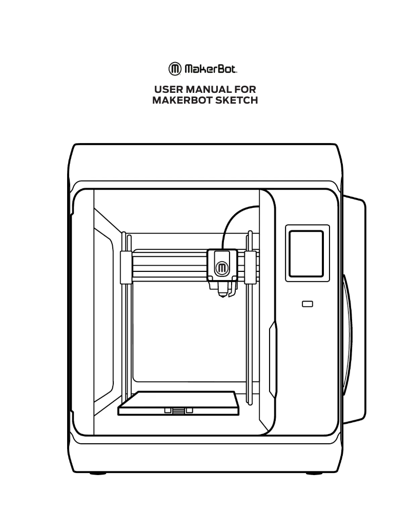 Page 1 de la notice Manuel utilisateur MakerBot Sketch Classroom