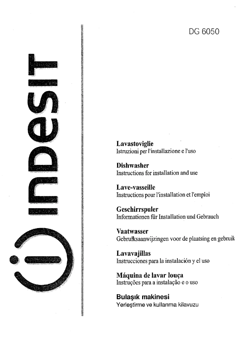 Image de la première page du manuel de l'appareil DG 6050 W