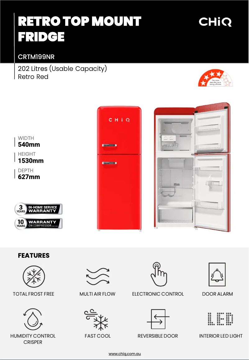 Image de la première page du manuel de l'appareil CRTM199NR