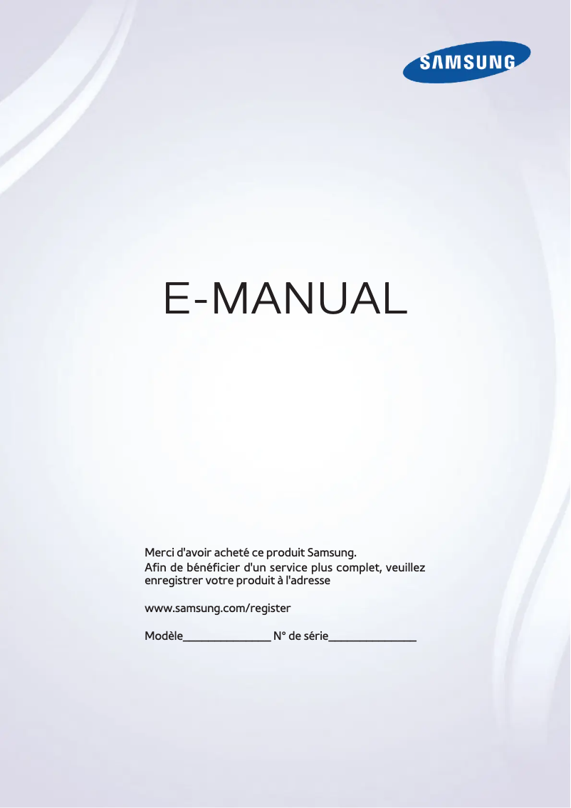 Image de la première page du manuel de l'appareil UA55JS7200R