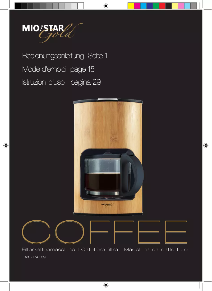 Image de la première page du manuel de l'appareil Gold