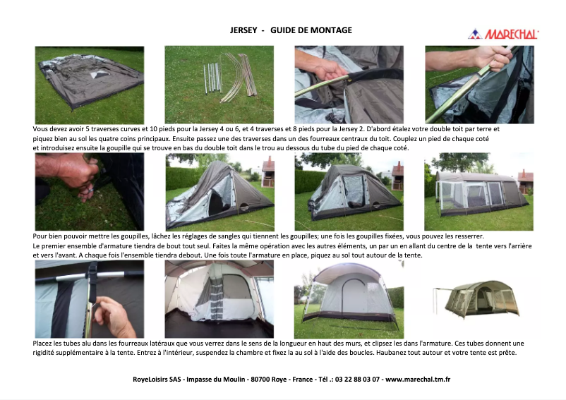 Page n°1 - Manuel utilisateur Marechal Jersey 4