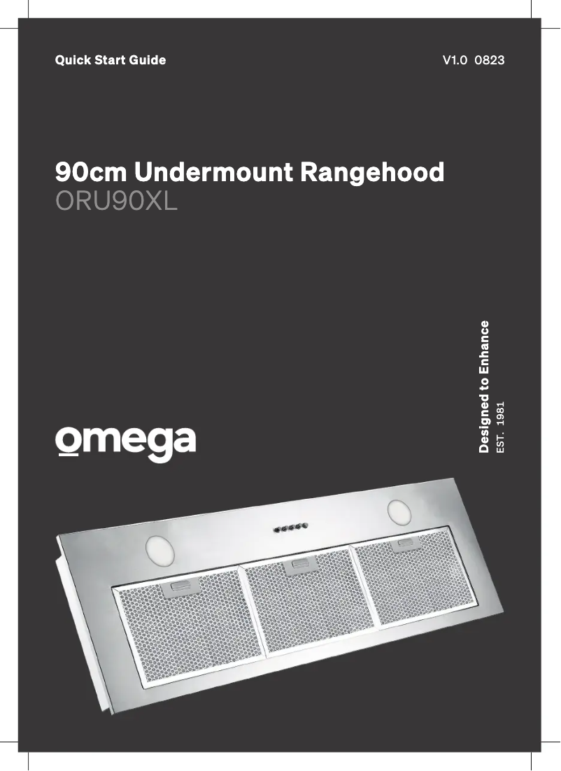 Page 1 de la notice Guide de démarrage rapide Omega ORU90XL