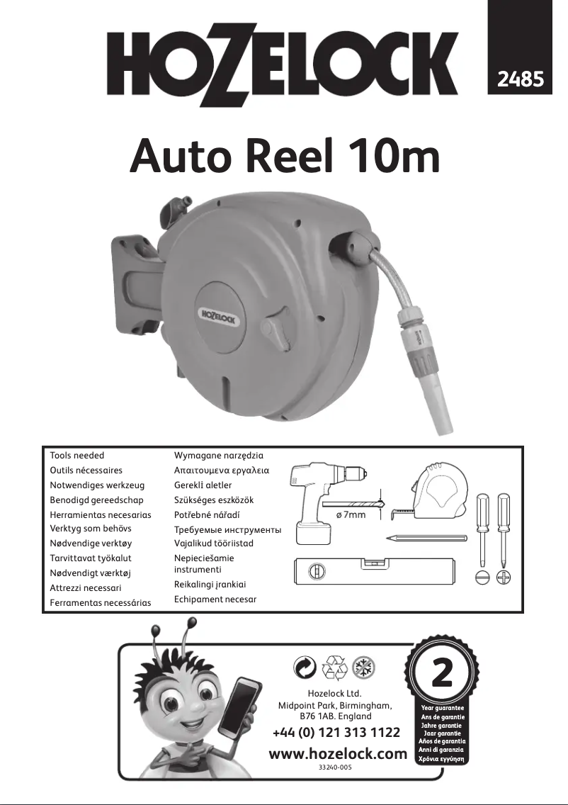 Page n°1 - Manuel utilisateur Hozelock Auto Reel 10m