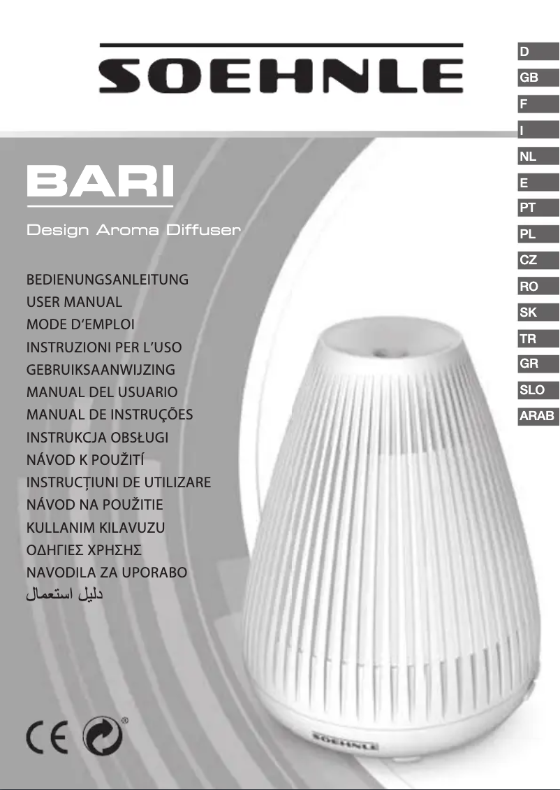 Page 1 de la notice Manuel utilisateur Soehnle Bari