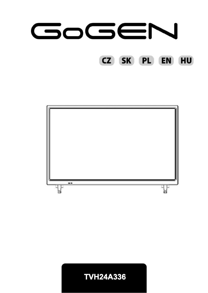 Page 1 de la notice Manuel utilisateur GoGen TVH24A336