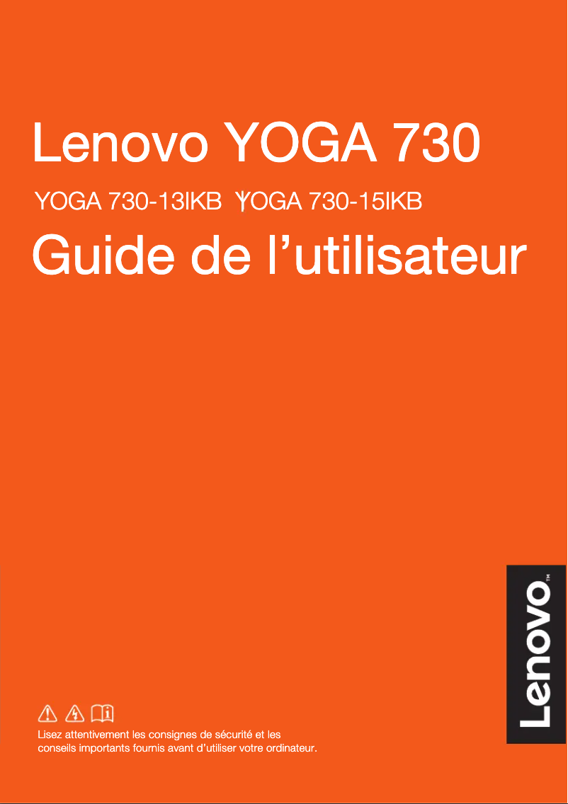 Página 1 del manual Manual de usuario Lenovo Yoga 730-13IKB