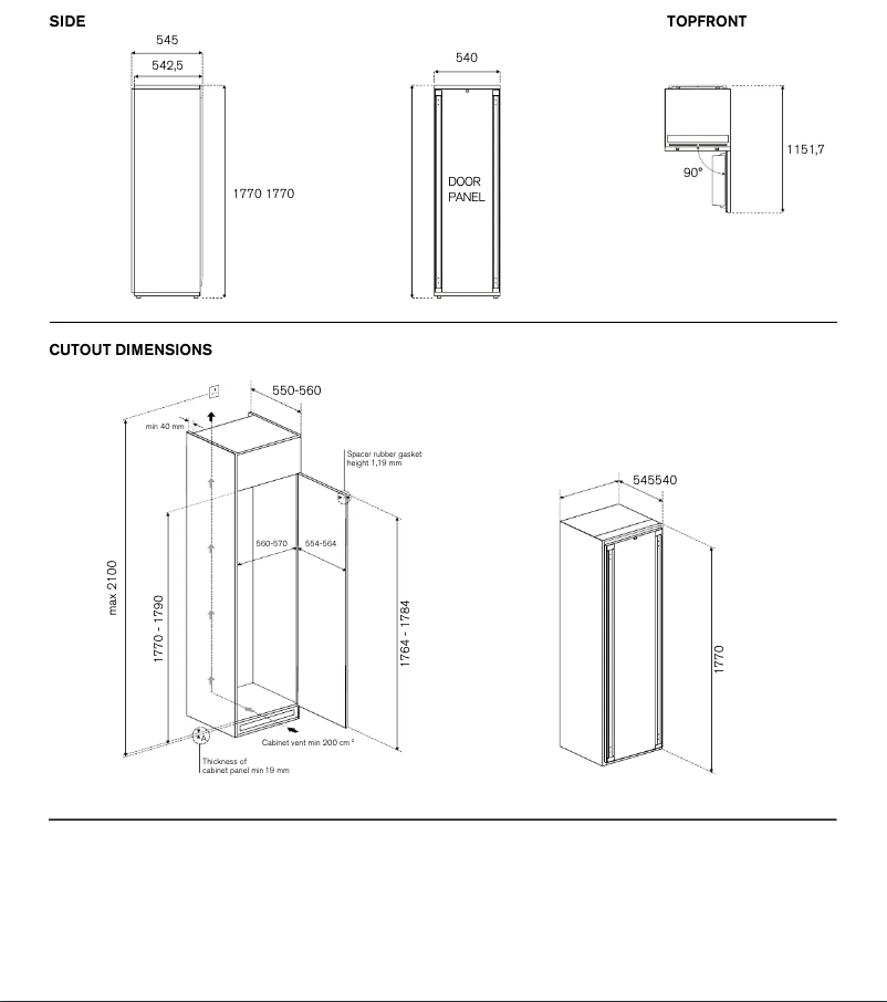 Image de la première page du manuel de l'appareil FRZ603UBNPTC/20