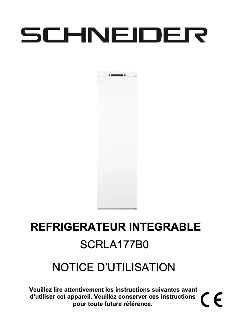 Page 1 de la notice Manuel utilisateur Schneider SCRLA177B0