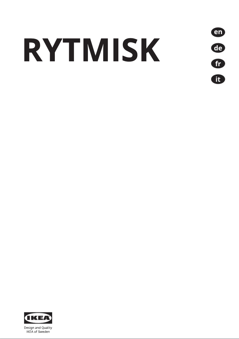 Image de la première page du manuel de l'appareil RYTMISK 403.921.95