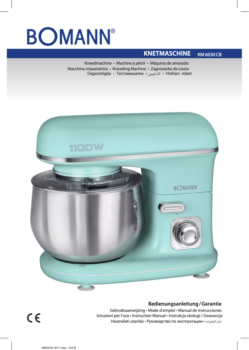 Page 1 de la notice Manuel utilisateur Bomann KM 6030 CB