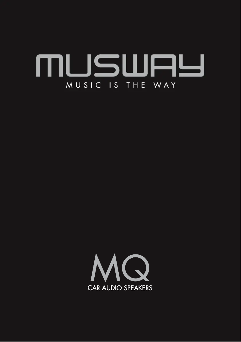 Page n°1 - Manuel utilisateur Musway MQ42