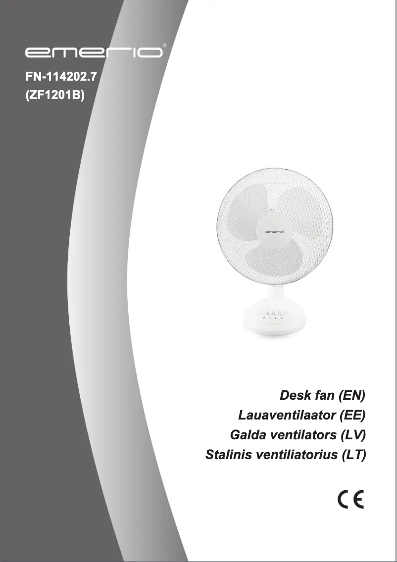 Page 1 of the manual User Manual Emerio FN-114202.8