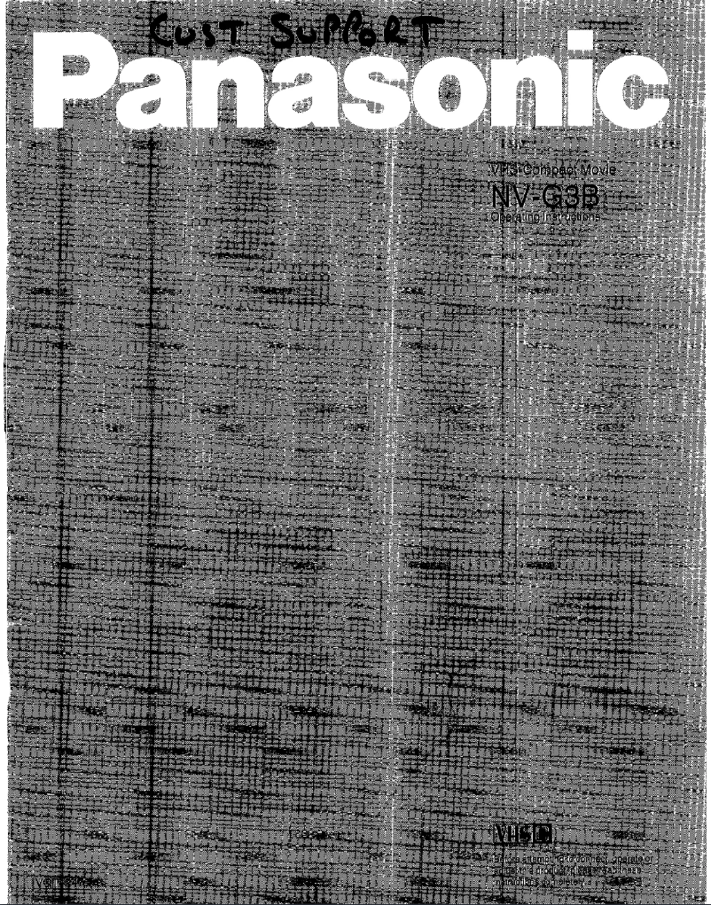 Página 1 del manual Manual de usuario Panasonic NV-G3B