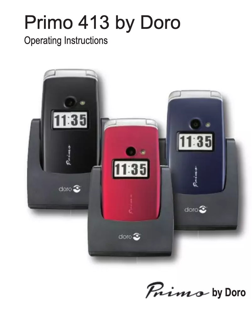 Page 1 de la notice Manuel utilisateur Doro Primo 413