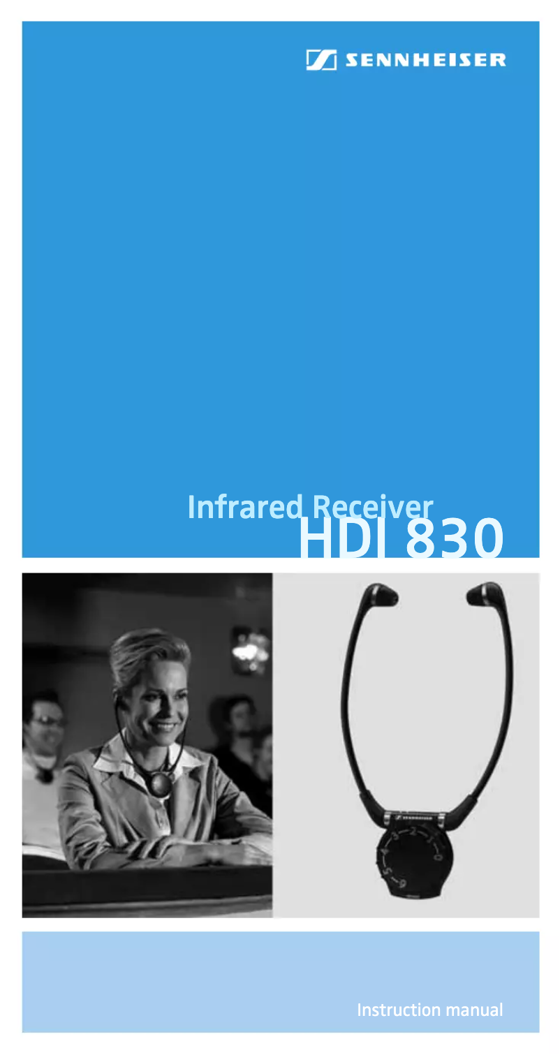 Image de la première page du manuel de l'appareil HDI 830