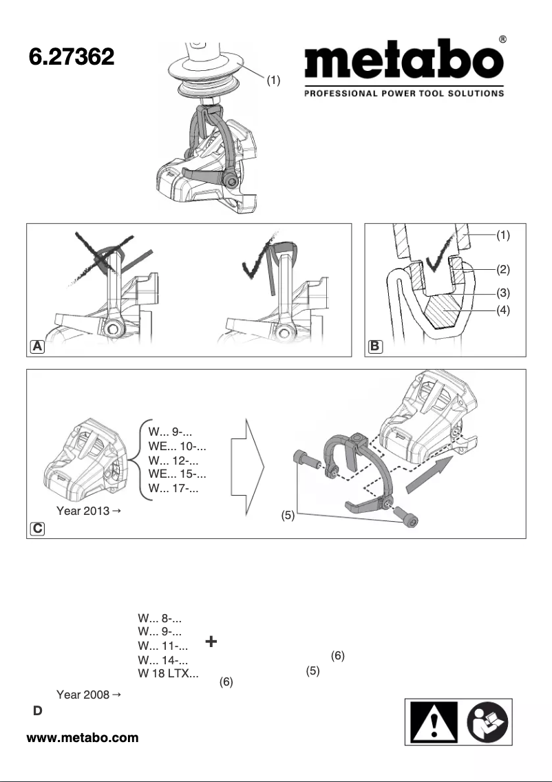 Página 1 del manual Manual de usuario Metabo 6.27362