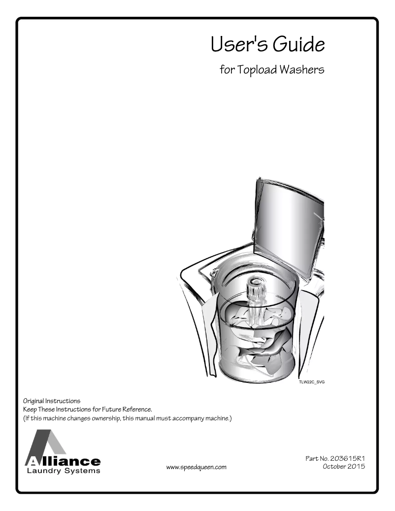 Image de la première page du manuel de l'appareil AWN432SP113TW04