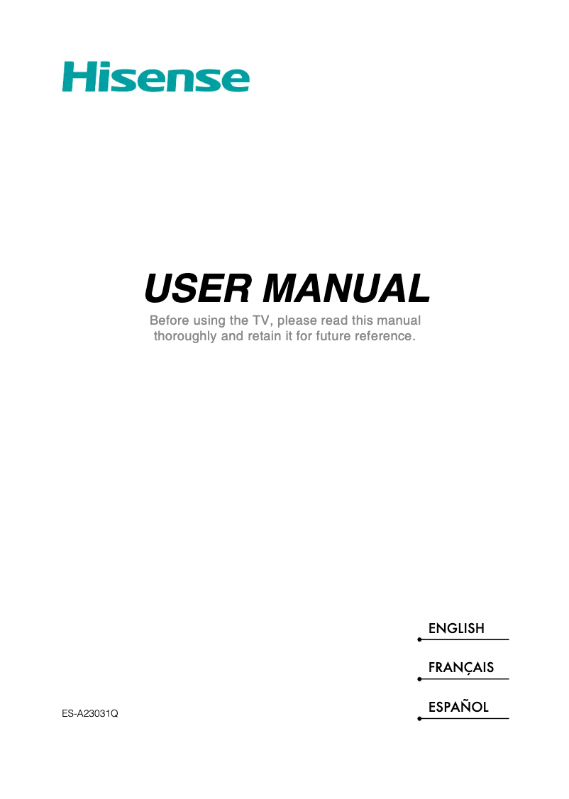 Image de la première page du manuel de l'appareil 75U7N
