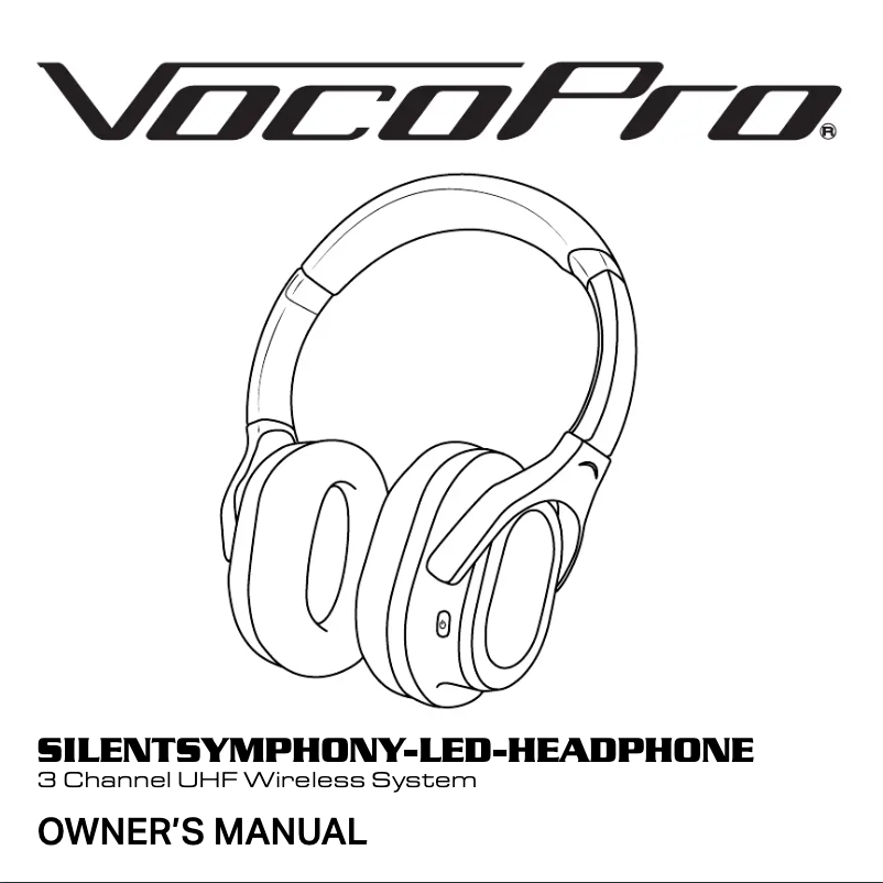 Image de la première page du manuel de l'appareil Silent Disco