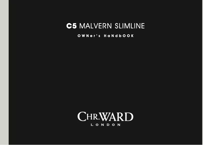 Page 1 de la notice Manuel utilisateur Christopher Ward C5 Malvern Slimline