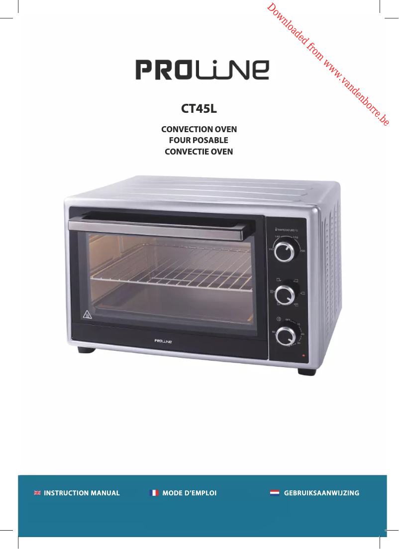 Page 1 de la notice Manuel utilisateur Proline CT45L