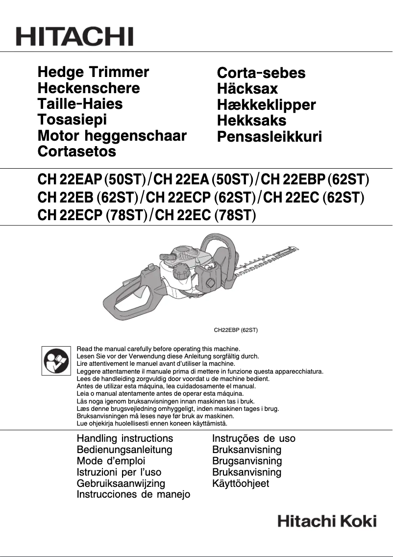 Image de la première page du manuel de l'appareil CH 22EA