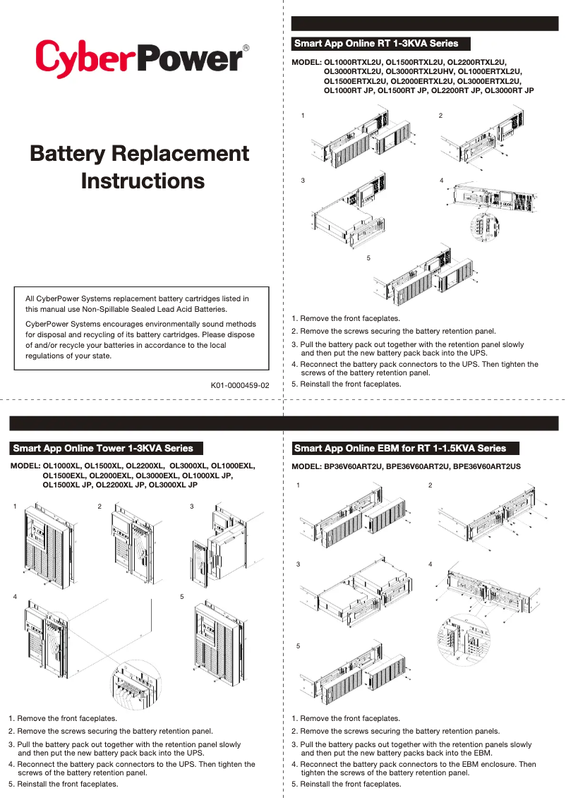 Image de la première page du manuel de l'appareil RB1290X3R