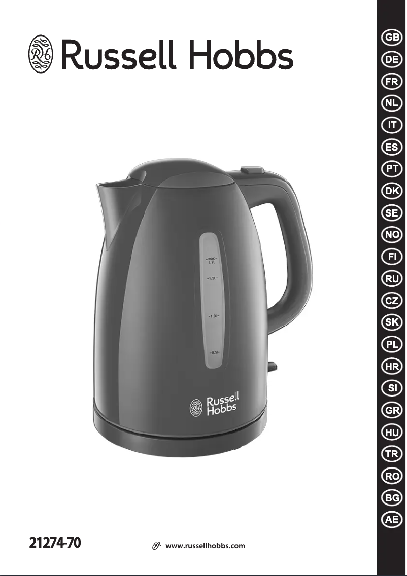 Page n°1 - Manuel utilisateur Russell Hobbs 21274-70