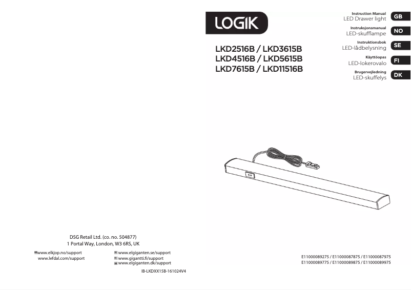 Page 1 of the manual User Manual Logik LKD4516B