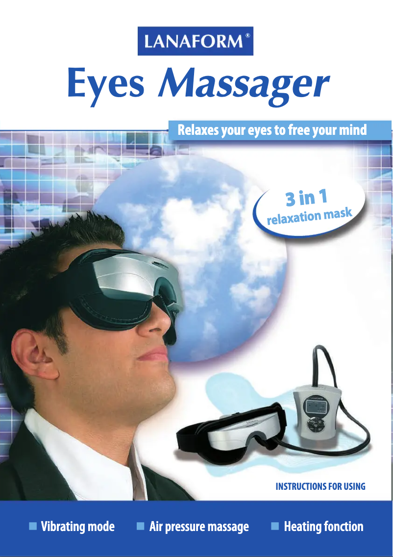 Image de la première page du manuel de l'appareil Eye Massager