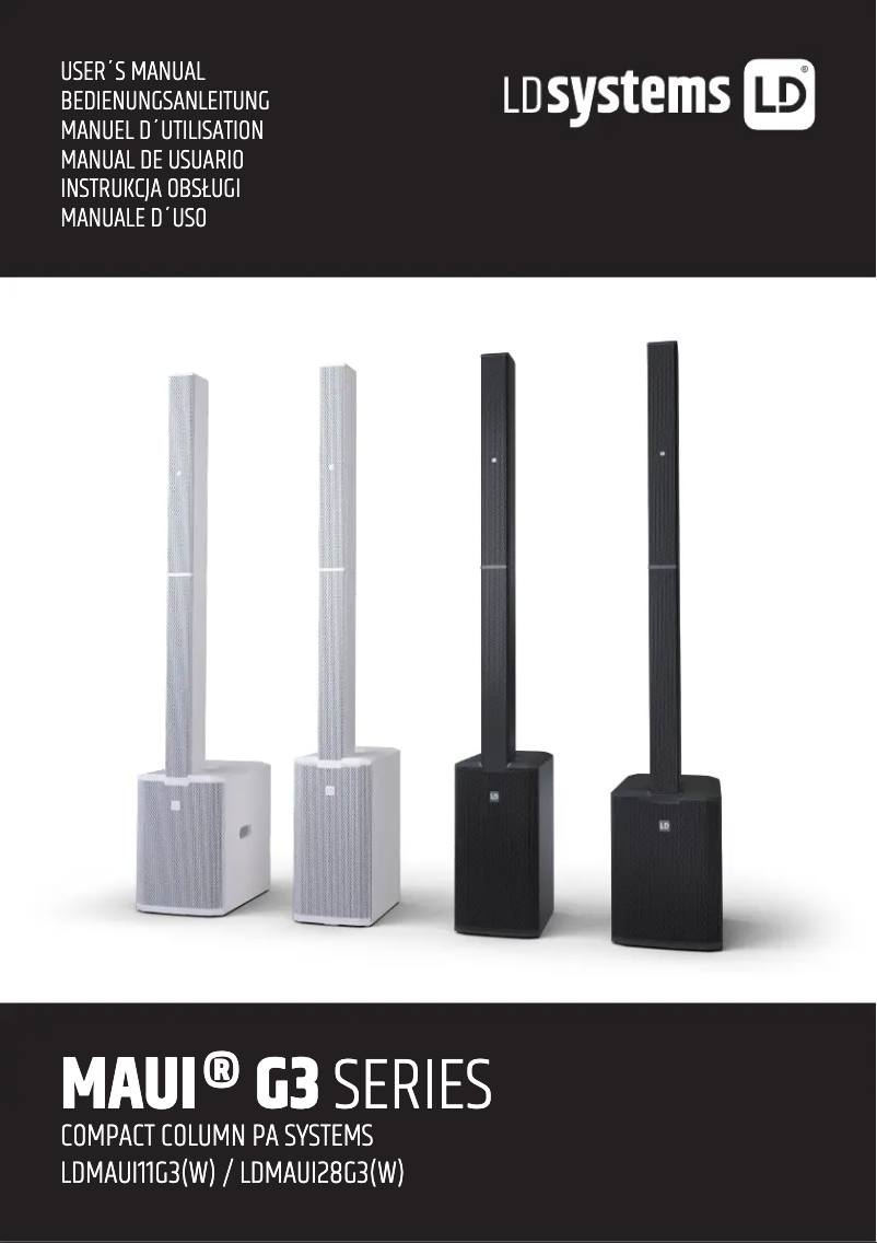 Page n°1 - Manuel utilisateur LD Systems MAUI 11 G3