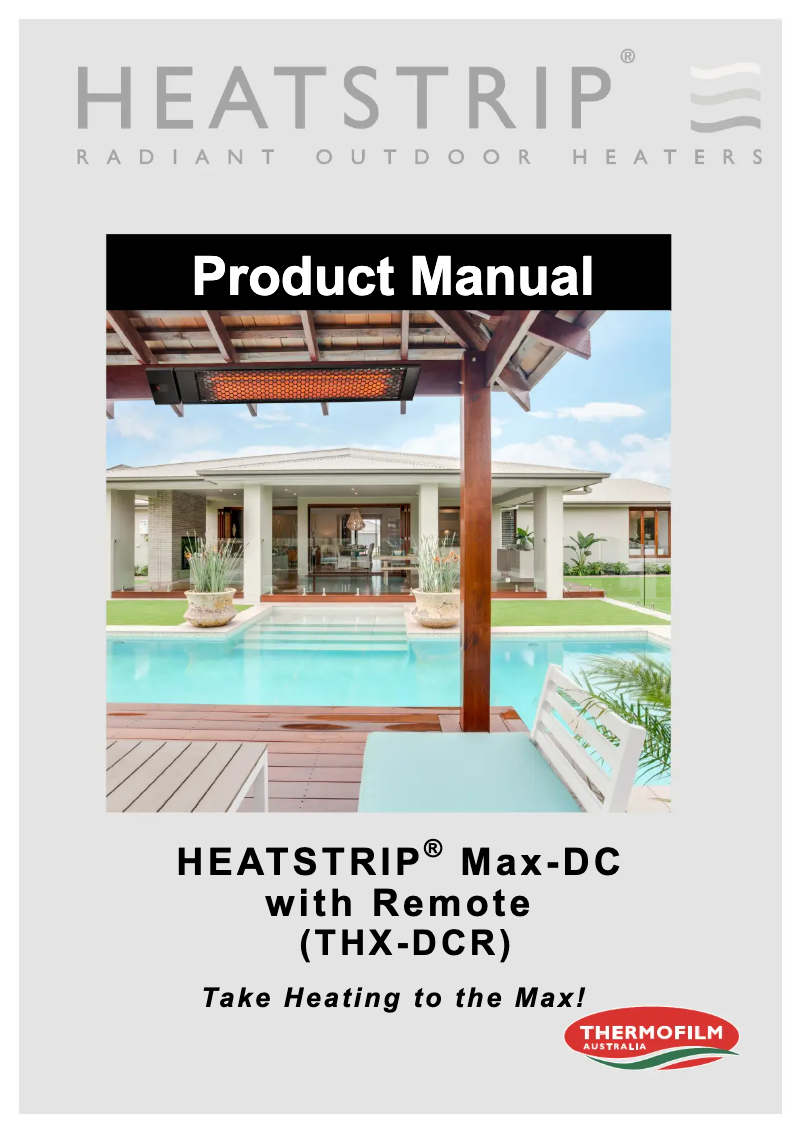 Page n°1 - Manuel utilisateur Heatstrip THX2400DCR