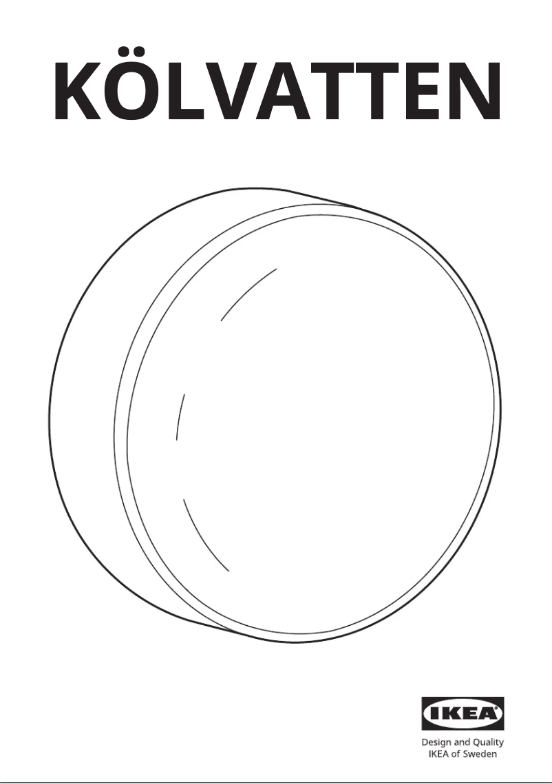 Image de la première page du manuel de l'appareil KÖLVATTEN 705.719.87